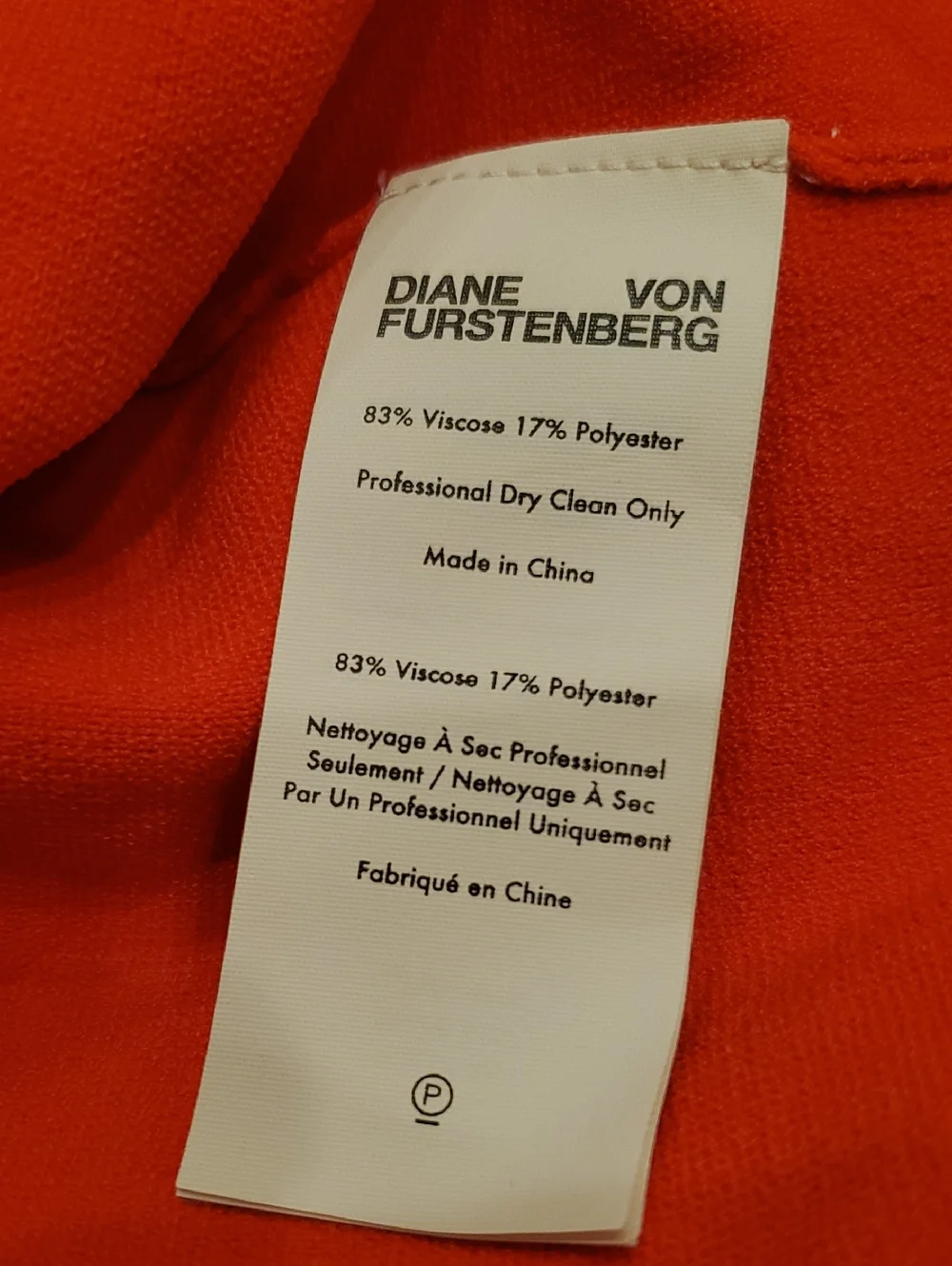 Diane Von Furstenberg NWT Brire Long Sleeve V-Neck Wrap Top Bright Red Size P - Picture 15 of 16